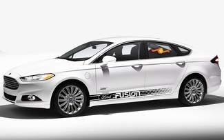ford fusion 2X side body sticker vinyl graphics racing sticker van hoge kwaliteit

