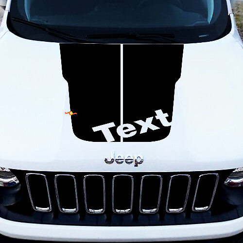 Vinyl motorkapdecals stickerfolie voor Jeep Cherokee Trailhawk