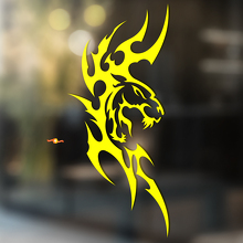 Tijger wilde kat Vinyl Muur Raam Badkamer Sticker Decal #6
_3