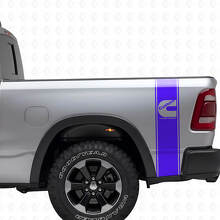 C-Stijl Turbo Diesel Achterzijstrepen Vinyl Decal Kit voor Dodge Trucks_2