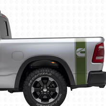 C-Stijl Turbo Diesel Achterzijstrepen Vinyl Decal Kit voor Dodge Trucks_3