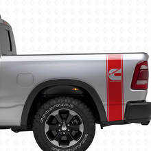 C-Stijl Turbo Diesel Achterzijstrepen Vinyl Decal Kit voor Dodge Trucks_4