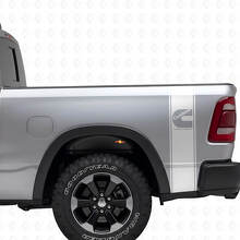 C-Stijl Turbo Diesel Achterzijstrepen Vinyl Decal Kit voor Dodge Trucks_5
