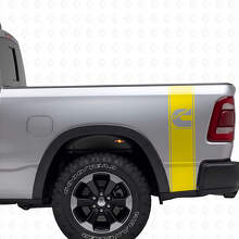 C-Stijl Turbo Diesel Achterzijstrepen Vinyl Decal Kit voor Dodge Trucks_6