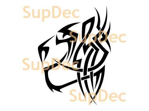 Tijger wilde kat Vinyl Muur Raam Badkamer Sticker Decal #7