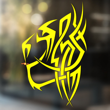 Tiger Wild Cat Tribal Style Universele Vinyl Decal Sticker_2