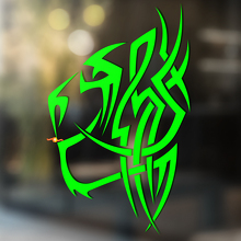 Tiger Wild Cat Tribal Style Universele Vinyl Decal Sticker_4