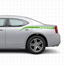 High Output Gebogen Strepen Bedzijde Vinyl Decal Sticker voor Dodge Charger 2006-2010_3