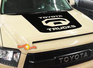 Toyota Tundra Trucks Logo Blackout motorkap vinyl sticker 2014-2018
