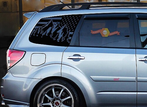 USA-vlag voorruit vinyl decals stickers voor Subaru WRX Turbo