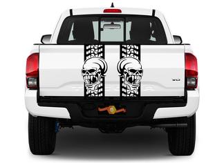Achterbed Skull Truck Decals Stripes Band Vinyl Grafische Stickers GMC CHEVY CHEVROLET FORD TOYOTA
