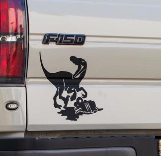 Ford F150 Raptor Kills the Ram bed achterklep grafische sticker sticker
