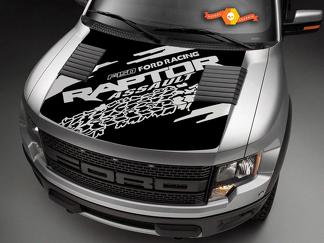 Ford F150 Raptor motorkap grafische band track pakket motorkap sticker sticker
