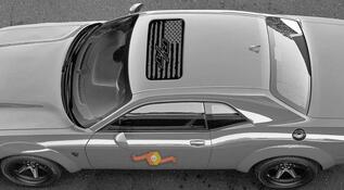 2 Dodge Challenger Window Sunroof R/T vlag Vinyl Windscherm Sticker Grafische Stickers
