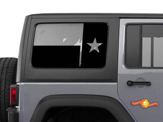 Staat van Texas vlag voorruit sticker - past JKU Jeep wrangler 4 deur Wrangler raamstickers
