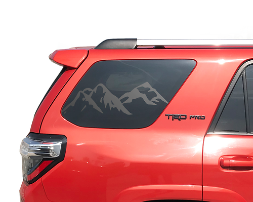 Mountains zijraam vinyl decal sticker voor Toyota 4Runner 2010-2019