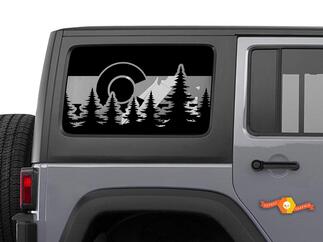 Jeep Wrangler Colorado vlag voorruit sticker JKU JLU 4Dr 2007-2019 Rubicon stickers
