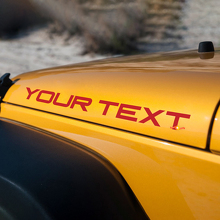 Aangepaste motorkap vinylstickers decals voor Jeep Wrangler YJ 3