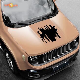 NIEUWE 2015 2016 2017 2018 Jeep Hood Renegade grafische stickers
