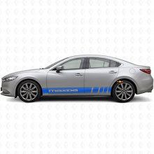 Merk Rocker Panel Strepen Vinyl Decal Kit voor Mazda 6_2