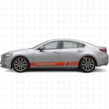 Merk Rocker Panel Strepen Vinyl Decal Kit voor Mazda 6_4