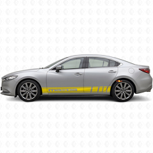 Merk Rocker Panel Strepen Vinyl Decal Kit voor Mazda 6_5