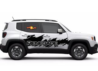 Jeep Renegade Side Splash Splatter Logo grafische vinyl sticker reflecterende sticker
