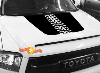 Tire Track Tread Protector Hood grafische sticker voor TOYOTA TUNDRA 2014 2015 2016 2017 2018 #6
