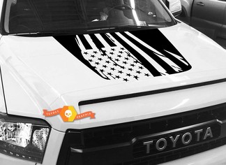 Hood USA noodlijdende vlag grafische sticker voor TOYOTA TUNDRA 2014 2015 2016 2017 2018 #9
