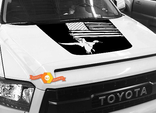USA vlag eenden motorkap vinyl decal voor Toyota Tundra 2014-2018