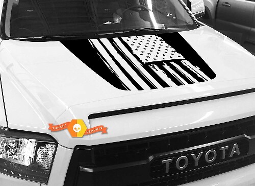 Vinyl decal Amerikaanse vlag motorkap voor Toyota Tundra 2014-2018
