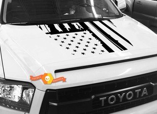 Hood USA noodlijdende vlag grafische sticker voor TOYOTA TUNDRA 2014 2015 2016 2017 2018 2020 #26
