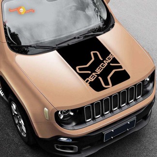 2015-2019 Nieuw Blackout Renegade Logo vinyl motorkap sticker Jeep
