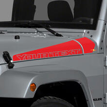 Custom Strepen Motorkap Zijde Vinyl Sticker voor Jeep Wrangler_3