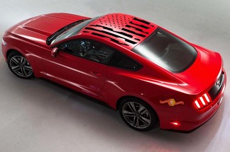 2005-2014 Ford Mustang Distressed Flag Roof Panel Sticker Kies kleur
