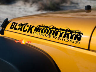 Jeep Black Mountain Conversations motorkapzijde Grafische stickers stickers passen op alle modellen
