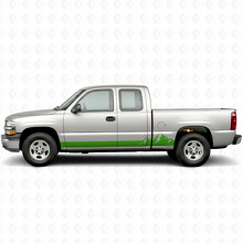 Mountain Range Deur- & Sierlijsten Vinyl Strepen voor Chevrolet Silverado 1500 GMT800 1999-2007_6