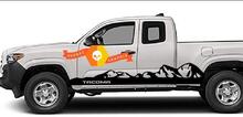 Toyota Tacoma Side Door Rocker Panel Mountain Decal Sticker 04-19 dubbele cabine lang bed
 2