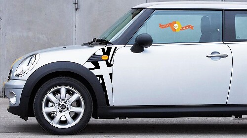 BMW Mini Cooper R55 R56 R57 A paneel Union Jack sticker sticker graphics 2
