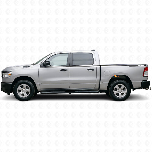 4x4 Dunne Zijstripes Vinyl Decal Kit voor Dodge Ram 1500