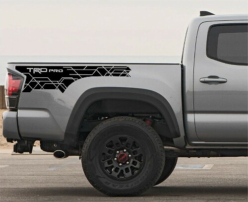 TRD Pro Zijvinylsticker Set voor Toyota Tacoma 2016-2023