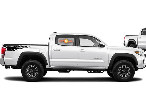 TRD Pro Geruite Stijl Zijwand Vinyl Decal Sticker voor Toyota Tacoma 2016-2018