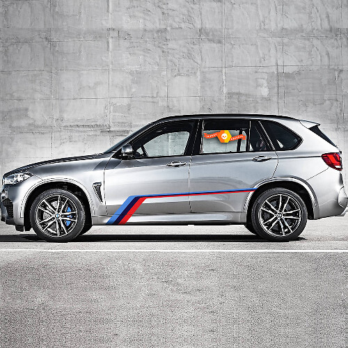 M-Style Zijdelingse Grafische Vinyl Decal Set voor BMW X5 F15 / X5 M F85 2013-2018
