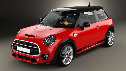 Mini Cooper S F56 2014-2018 - afbeeldingen met zijstrepen
