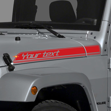 Jeep Wrangler Renegade Hood Side Stripes graphics Decals Kit CJ, TJ, YJ sticker
 3