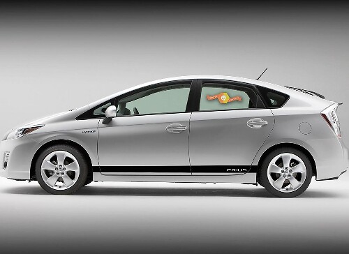 Rechte Zijkant Strepen Vinyl Stickers Voor Toyota Prius XW30 2010-2015