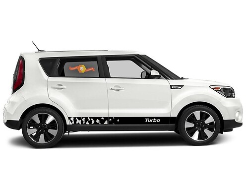 Side Lower Rocker Panel Stripes grafische sticker sticker voor Kia Soul 5
