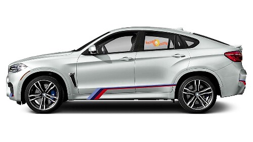 M Performance zijstrip vinyl decals kit voor BMW X6M F86 2014-2019