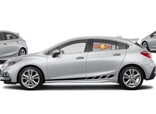 Chevrolet Chevy Cruze 2018 - Racing Stripe Decal Grafische stickerset1
