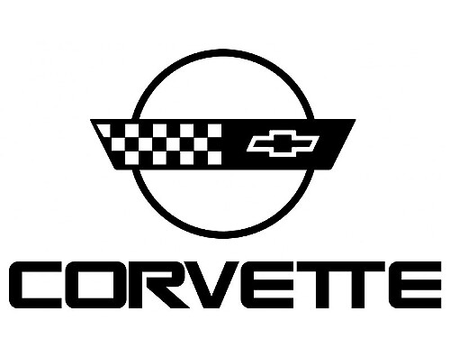 Corvette Logo Vinyl Sticker voor Chevrolet Corvette
